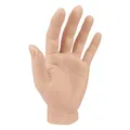 Silikon-Handmodell für Männer, Handprothese, flexible, naturgetreue Mannequin-Hand, geeignet für Schmuckpräsentation, Fotorequisiten, Halloween, Auftritte, Übungen, Malerei (linke Hand)