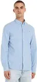 Tommy Jeans Herren Hemd TJM Slim Langarm, Blau (Perfume Blue), L