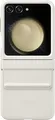 Original Offizielle Samsung Galaxy Z Flip5 Klapp-Eco-Leder Hülle - Creme (Weiß)
