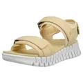 Ecco Gruuv Sol Lea (Premium-Leder) beige Damen Sandale