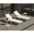 barths »Paros« Sonnenliege sand mit Teakholz