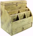 Guru-Shop Aufbewahrungsdose Vintage Schreibtisch Ordner, Schreibtisch..
