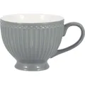 Greengate Tee Tasse ALICE STONE GREY Grau Keramik Teetasse Henkel 400 ml