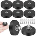8 Stück Magnet Gummiert 22mm Neodym Magnet Gummiert mit M4 Flacher Faden Extra