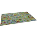 Snapstyle Kinder Spiel Teppich Abenteuerland Bunt Bunt 100x300cm
