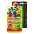 JOLLY 3000-0246 Buntstifte Supersticks Kinderfest | Bruchfeste, ungiftige Farbstifte | Made in Austria | 12 Stifte