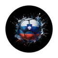 Fußball Slowenien Flagge Magnet mit Flaschenöffner rund EM 2024 Begeisterung Slowenischer Sport Stolz in Nationalfarben Europa Ball Magnet mit Flaschenöffner für Fans