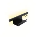 kalb | Lamina Relingsystem Set zur Wandmontage mit USB-C, Farbwechsel CCT LED-Beleuchtung, modularer Organisation für Küche und Bad beleuchtete Küchenablage (Ohne USB-C, 600mm)