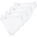 sloggi Damen Tai-Slip 4-Pack Basic+ - WHITE - Größe 44 - Weiß - 44