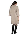 OPUS Damen Midikleid | WALIET weiches Strickkleid mit Glanz Effekt warm Taupe, 44