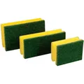 Floor Star PS 3 YG Scheuerschwamm mit Griff Paddy, Grün-Gelb, Größe 3, 15cm x 9cm x 4.5cm, 10 Stück