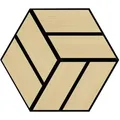 Novel Akustikpaneel Sonido Single Hexagon, Eiche, Hellbraun, Kunststoff, Holzwerkstoff, Holz, 26x30 cm, FSC Mix, Montage ohne Bohren, Tapeten & Wandverkleidungen, Akustikpaneele