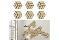 SONIDO 3D Wandpaneel 6er Set Hexagon Akustikpaneele mit FSC®-zertifizierter Eicheoptik, BxL: 30,00x26,00 cm, 0,08 qm, (Set, 6er Set mit 0,468 m², Versandkostenfreie Lieferung) 6 Hexagon Akustikpaneele mit je 6 Echtholz-Dekoleisten