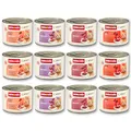 animonda Carny Adult Herzhafte Variation (12 x 200 g), Katzennassfutter für ausgewachsene Katzen, Nassfutter mit 100 % frischen, fleischlichen Zutaten, Katzenfutter ohne Getreide und Zucker