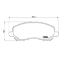 BREMBO P 54 030 Bremsbeläge Vorne Passend für Mitsubishi Chrysler Citroën Dodge
