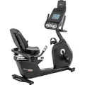 HAMMER Liegeergometer R92 – Recumbent Bike elektrisch, gelenkschonend, 10 Trainingsprogramme, 12 kg Schwungmasse, Heimtrainer mit Sitz & Rückenl... - Schwarz