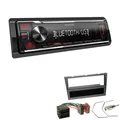 Kenwood Autoradio Bluetooth USB AUX für Opel Corsa C 2000-2004 charcoal-metallic