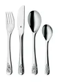 WMF Zwerge Kinderbesteck-Set Besteckset 4-teilig mit Zwergmotive Edelstahl