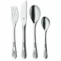 WMF Kinderbesteck Zwerge Gartenzwerge - 4-teilig mit Gravur personalisiert