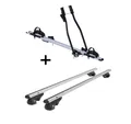 VDP Dachträger (Für Ihren Skoda Octavia Kombi ab 05, Dachträger und Fahrradträger/Fahrradhalter im Set), Fahrradträger SAGITTAR + Dachträger VDP004 L kompatibel mit Skoda Octavia Kombi ab 05