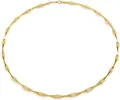Boccia Silberkette Collier aus Reintitan goldplattiert - Boccia Jewelry Modell: 08045-03
