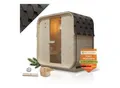 Artsauna Fasssauna Nolvik M - 2 Personen, mit 3,6 kW Ofen & Zubehör für Garten, Cube Design
