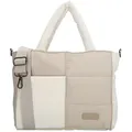 Beagles Henkeltasche "Calvia Duo" in Beige - (B)32 x (H)21 x (T)11 cm