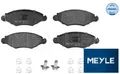 MEYLE 0252359718 Bremsbelagsatz für Scheibenbremse Bremsbelagsatz für Peugeot