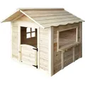 HOME DELUXE - Spielhaus DER GROßE PALAST - Natur ohne Bank - es Holz - Naturbelassen