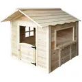 Home Deluxe Spielhaus, Natur, Holz, 118.2x132.5x111 cm, Outdoor Spielzeug, Spielhäuser