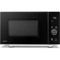 MEDION Mikrowelle mit Grill und Heißluft (25 Liter, 900 Watt, 1100 W Obergrill & 500 W Untergrill, 2100 Watt Heißluftfunktion, 11 Programme, 10 L... - Silber