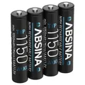 ABSINA 4x AAA Akku für Telefon Gigaset 1150 NiMH 1,2V & min. 1050 mAh 