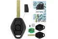 mt-key Schlüsseltasche Auto Funk Schlüssel Fernbedienung HU92R 434MHZ ID48 (Set), für BMW 3er (E46, 99–05), 5er (E39, 99–04), 7er (E38, 99–01), X3 (