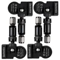 4x TPMS Reifendrucksensoren Metallventil Schwarze für Abarth Fiat Chrysler Lanci