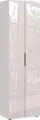 Garderobenschrank - 59 x 197 cm - 2 Türen - Creme
