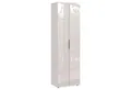 GERMANIA Garderobenschrank GENOVA, 2 Türen, Creme, Holzwerkstoff, Glasfront, B 59 x H 197 x T 40 cm