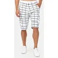 Indicode Cargoshorts Herren Monroe Cargo Cargo Shorts Herrenshorts mit 6 Taschen inkl. Gürtel weiß M