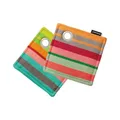 REMEMBER Topflappen Nr 3 2er Set, 18.5 x 18.5 cm – Hitzebeständige Küchen Topflappen aus Baumwolle im Set, Schutz beim Kochen und Backen