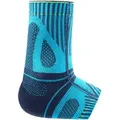 Bauerfeind Sports Achilles Support Achillessehnenbandage-Türkis,Limette, Größe L (auch verfügbar in XS, S, M, XL, XXL)
