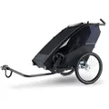 Croozer Kid Lykke Kinderfahrradanhänger für 2 Kinder, Farbe: Blueberry Blue