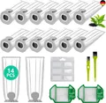 14 Staubsaugerbeutel für Vorwerk Kobold VK7 FP7 mit 2 Filtern, 6 Duftblöcken, 2 