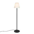 Qazqa Modern außen Stehleuchte, Stehlampe für den Garten - Virginia Fl - Schwarz, max. 23W, Geeignet für LED, 150cm, IP44
