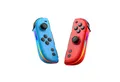 Wigento Handyhülle Für Nintendo Switch Split Controller Hall Joysticks RGB Rot Blau, Hall Effect Joysticks, 6-Achsen-Sensor, RGB-Beleuchtung