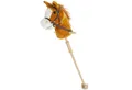 BIECO Steckenpferd Steckenpferd Kinder Brownie Hobby Horse Pferde Steckenpferd Rollen