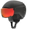Salomon ATOMIC Savor Visor Photo Skihelm mit Visier - Black - Größe M - Maximale Stoßdämpfung - Active Aircon Belüftungssystem - Hochwertige Verspiegelung für klare Sicht, 55-59