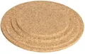 4er-Set runde Untersetzer aus Kork | verschiedenen Größen (15,20,25,30 cm), nach