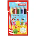 STABILO Trio Dick Farbstifte Geldbörse Von 12 Verschiedene Farben + 1 Graphit