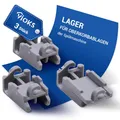 VIOKS Halter Lager Ersatz für Bosch Siemеns 00418674 418674 Set für Oberkorbablagen Geschirrspüler 3Stk Geschirrkorb Spülmaschine Oberer Korb Clips Klammer Befestigung Klappstachelreihe Oberkorb