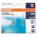 2er  Pack OSRAM G9 HALOPIN ECO Halogenlampe 50W 2800K warmweiß