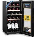 Sommertal Weinkühlschrank, Schwarz, Metall, 69 cm, Essen & Trinken, Barausstattung
